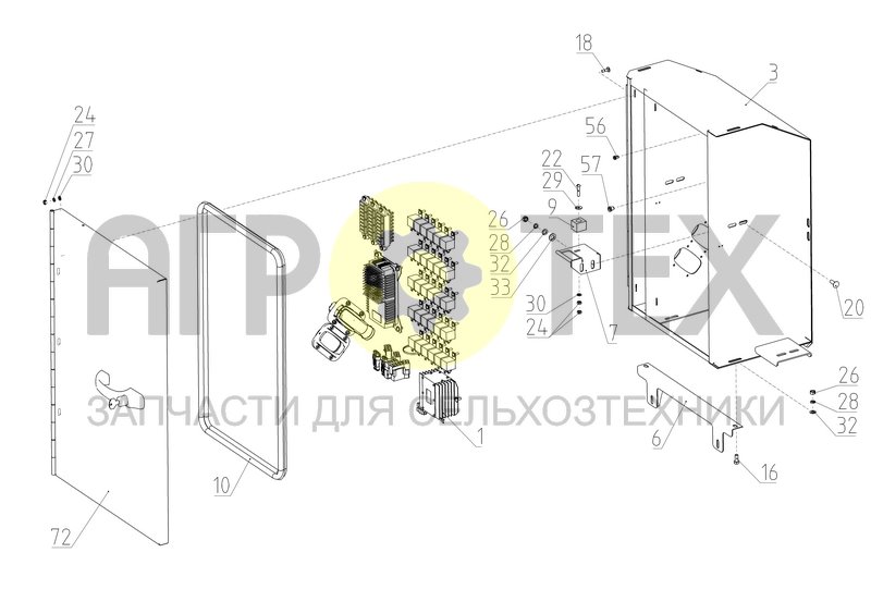 Ящик коммутационный (152.90.00.000) (№33 на схеме)